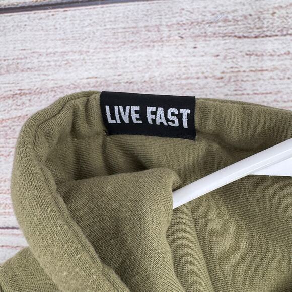 Dixxon Ground Up Customs Full Zip Hoodie Sweatshirt Mens Large Green - Picture 7 of 11